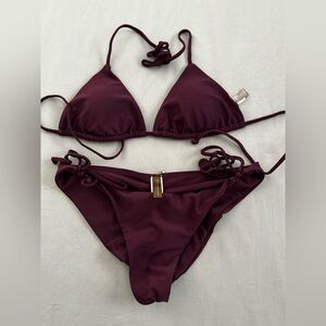 Mia Marcelle Deep Maroon Sexy Bikini, Like New!!!!